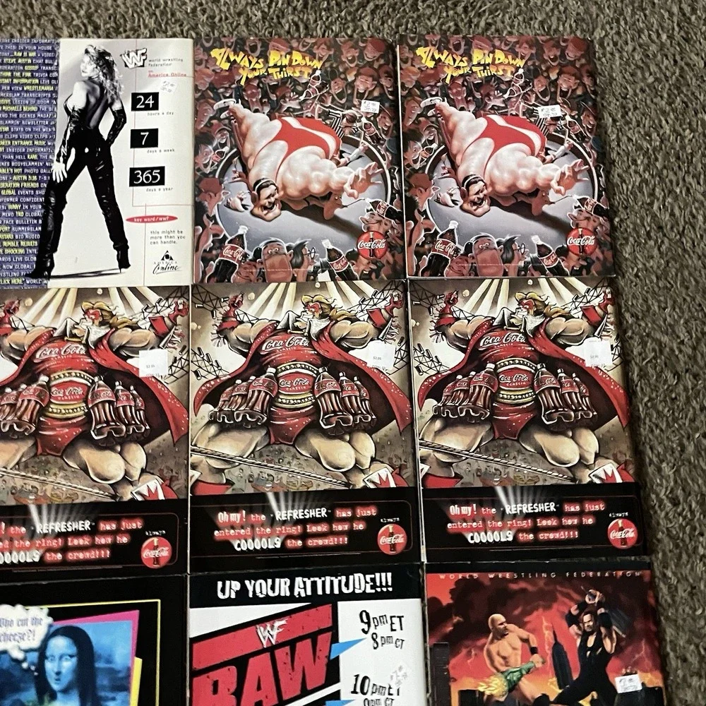 Vintage 1998 WWF Magazine Lot 13 Stone Cold Undertaker Kane Chyna The Rock RAW